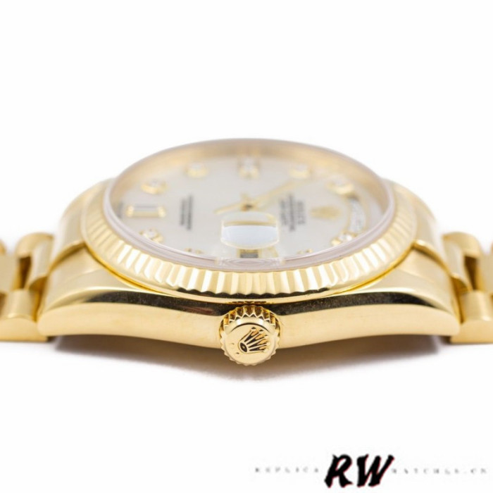 Rolex Day-Date 118238 MOP White Dial 36mm Unisex Replica Watch