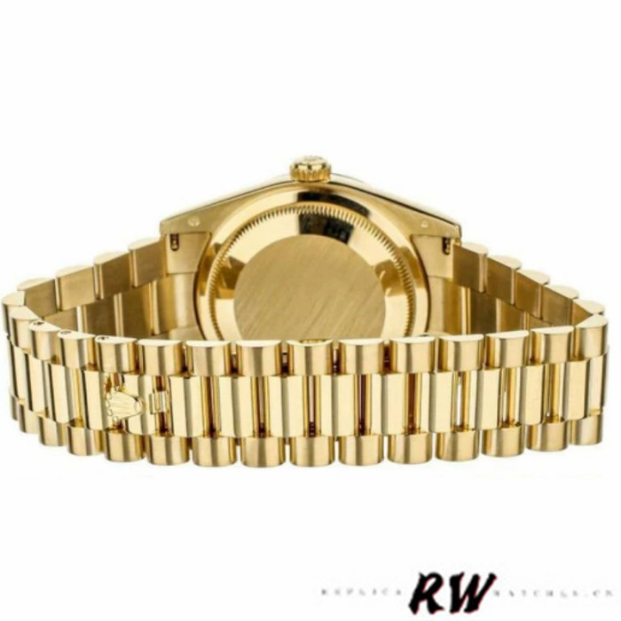 Rolex Day-Date 118238 Yellow Gold Diamond Meteorite Dial 36mm Unisex Replica Watch