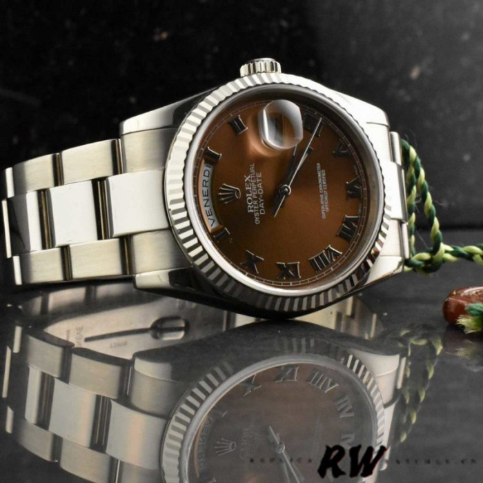 Rolex Day-Date 118239 Copper Brown Dial 36mm Unisex Replica Watch