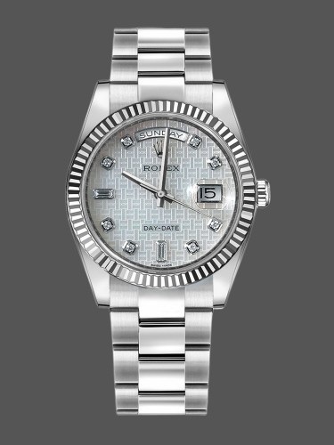 Rolex Day-Date 118239 Mother of Pearl White Dial 36mm Unisex Replica Watch
