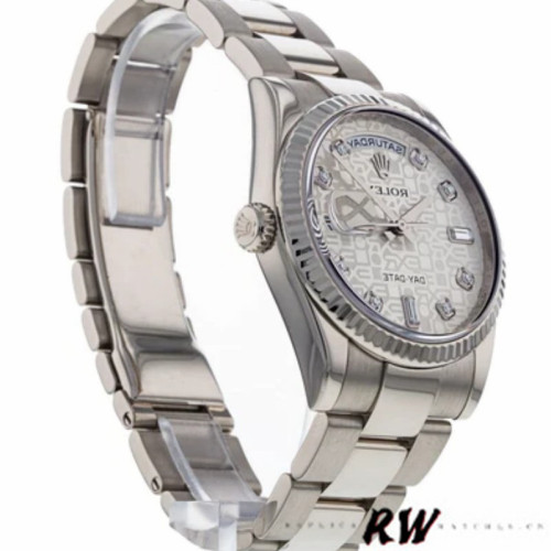Rolex Day-Date 118239 Jubilee Silver Dial 36mm Unisex Replica Watch