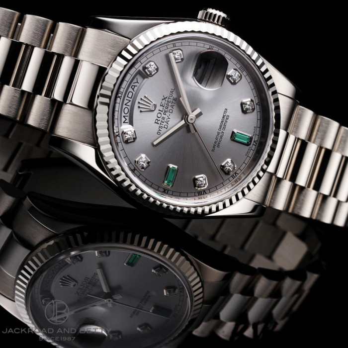 Rolex Day-Date 118239 Rhodium grey Dial 36mm Unisex Replica Watch