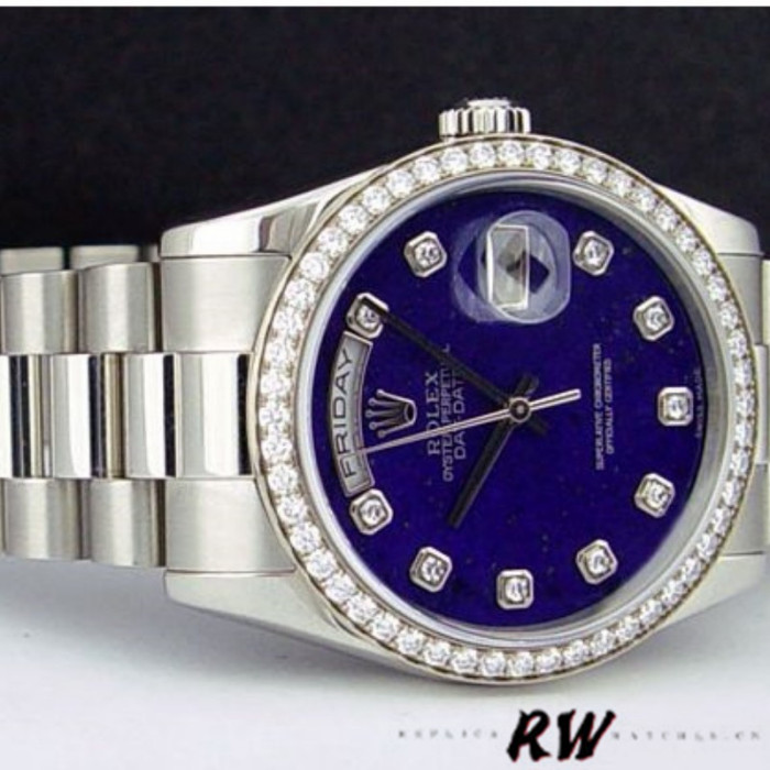 Rolex Day Date 118346 Lapis Lazuli Blue Dial 36mm Unisex Replica Watch