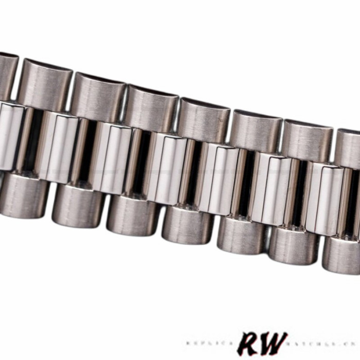 Rolex Day Date 118346 Platinum Diamond Bezel Meteorite Dial 36mm Unisex Replica Watch
