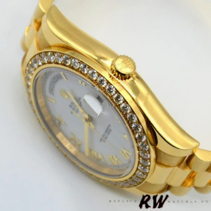 Rolex Day-Date 118348 White Roman Numeral Dial 36mm Unisex Replica Watch