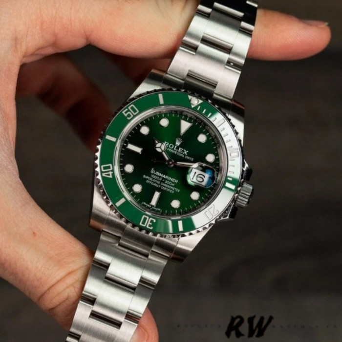 Rolex Submariner Date 116610LV Stainless Steel Oyster 40MM Green Dial Mens Replica Watch