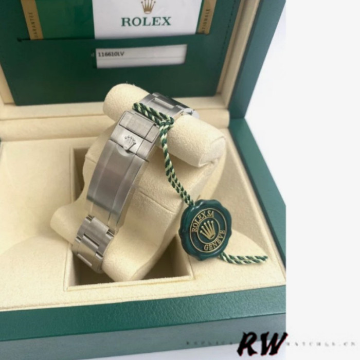 Rolex Submariner Date 116610LV Stainless Steel Oyster 40MM Green Dial Mens Replica Watch