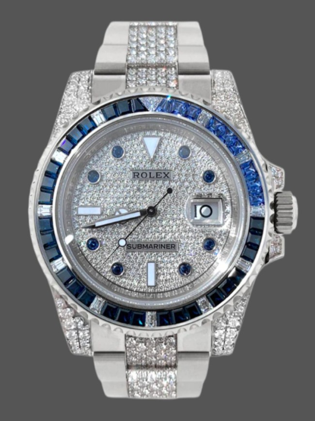 Rolex Submariner Date 116610LN Stainless Steel Diamond Bezel 40MM Mens Replica Watch