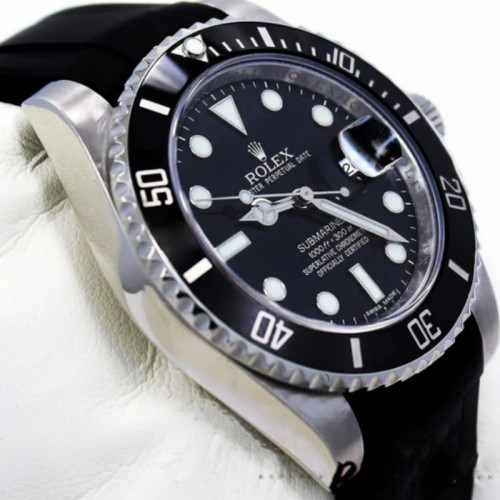 Rolex Submariner Date 116610LN Rubber Strap Black Dial 40MM Mens Replica Watch