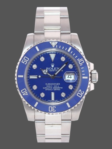 Rolex Submariner Date 116610LN Stainless Steel Oyster 40MM Blue Dial Mens Replica Watch