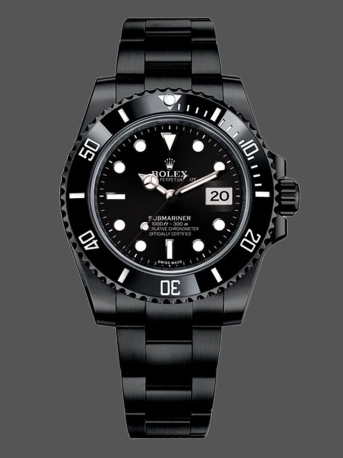 Rolex Submariner Date 116610LN Black Dial Black PVD/DLC Stainless Steel 40MM Mens Replica Watch