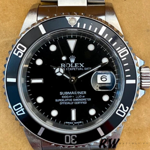 Rolex Submariner 16610 Stainless Steel 40MM Black Dial Mens Replica Watch