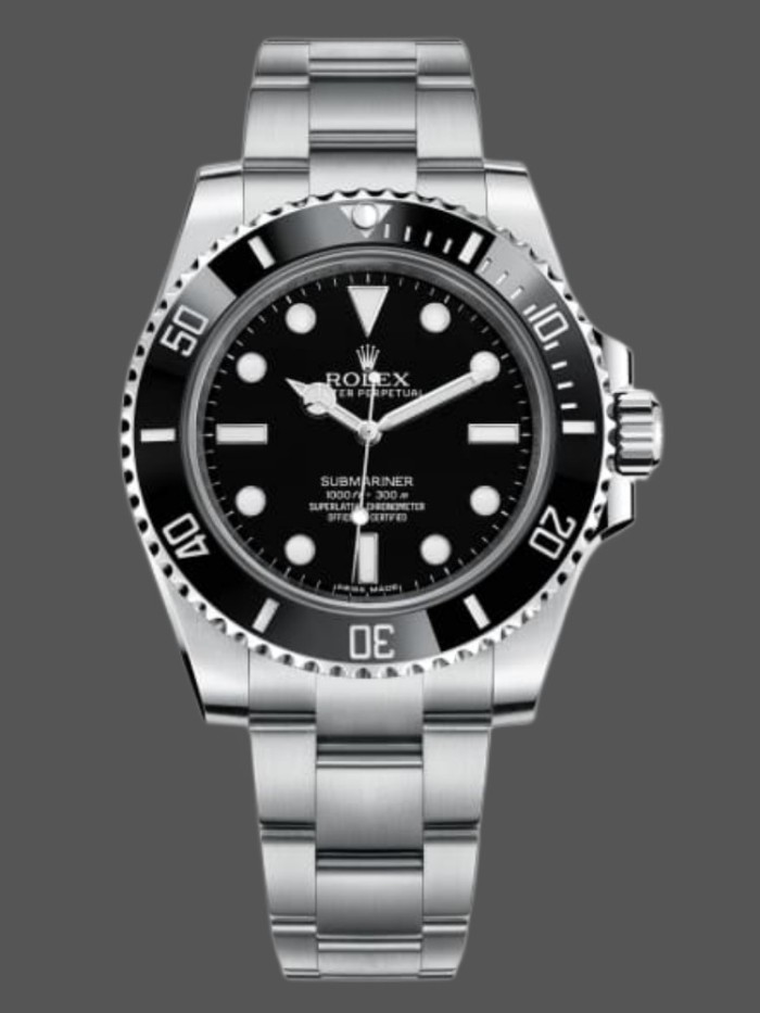 Rolex Submariner 114060 Stainless Steel Black Dial 40mm Mens Replica Watch