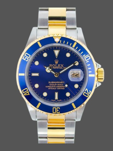 Rolex Submariner Date 16613 Blue Dial 40mm Mens Replica Watch