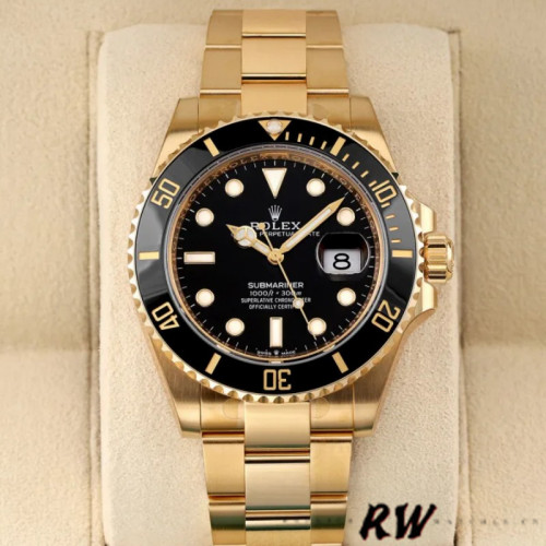 Rolex Submariner 126618LN Yellow Gold Black Dial 41mm Mens Replica Watch