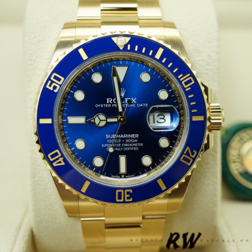 Rolex Submariner 126618LB Yellow Gold Blue Dial 41mm Mens Replica Watch