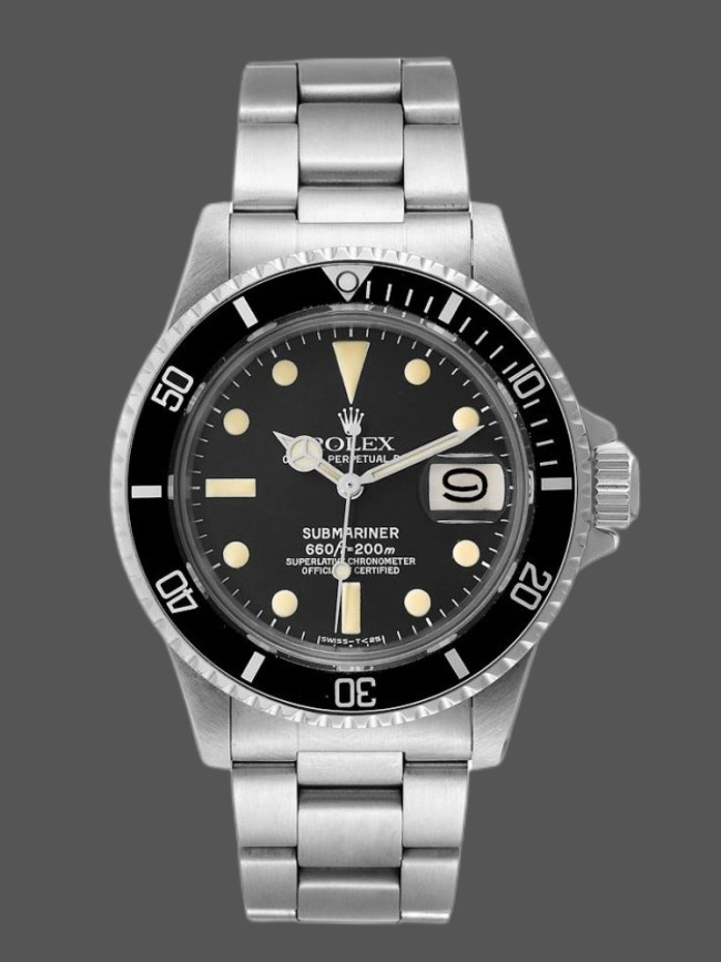 Rolex Submariner 1680 Stainless Steel Case Black Dial 40mm Mens Replica Watch