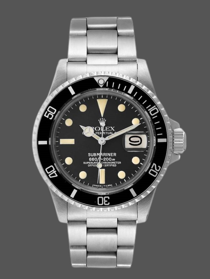 Rolex Submariner 1680 Stainless Steel Case Black Dial 40mm Mens Replica Watch