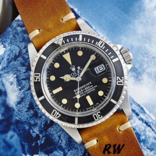 Rolex Submariner 1680 Black Dial Brown Strap 40mm Mens Replica Watch