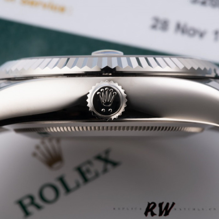 Rolex Sky-Dweller 326939 Fluted Bezel Ivory Dial 42MM Mens Replica Watch