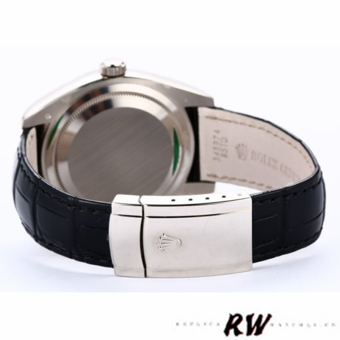 Rolex Sky-Dweller 326139 Ivory Roman Dial Leather Strap 42MM Mens Replica Watch