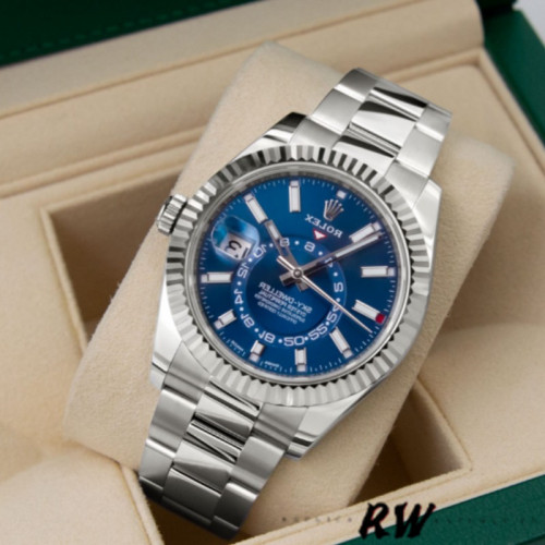 Rolex Sky-Dweller 326934 Stainless Steel Blue Dial 42MM Replica Watch