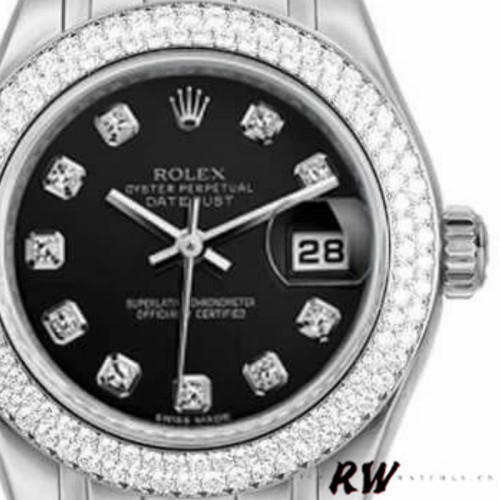 Rolex Masterpiece Pearlmaster 80339 Diamant Bezel 29MM Lady Replica Watch