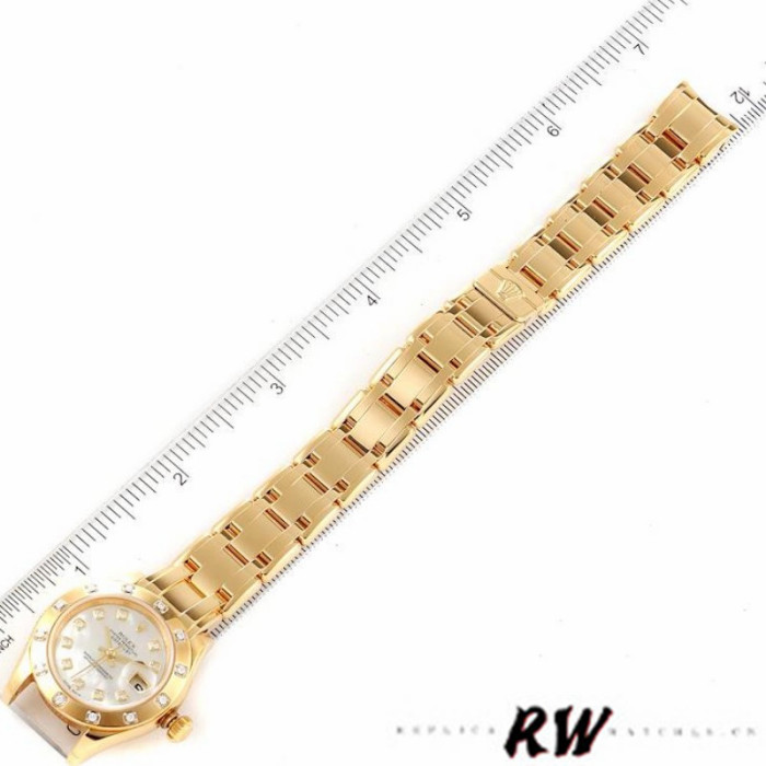 Rolex Pearlmaster 80318 MOP Diamond Dial 29MM Lady Replica Watch