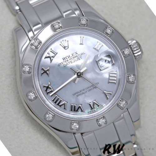 Rolex Pearlmaster 80319 MOP Roman Dial 29MM Lady Replica Watch