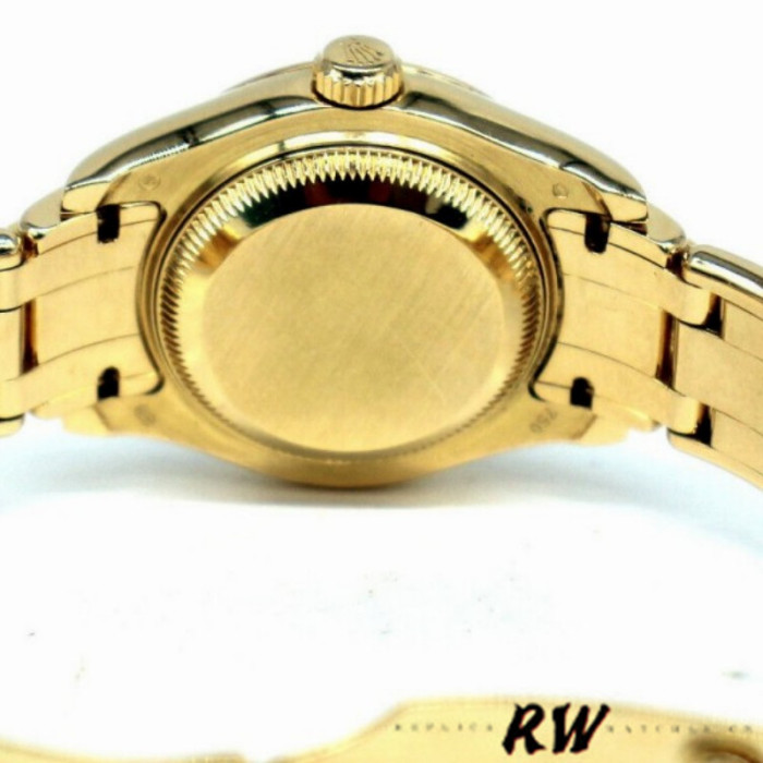 Rolex Pearlmaster 80298 Yellow Gold MOP Dial 29MM Lady Replica Watch