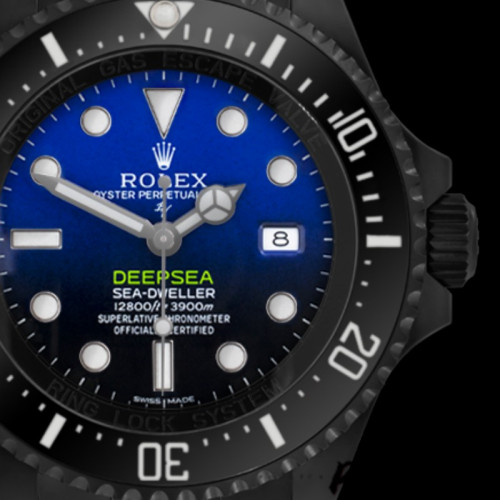 Rolex Sea-Dweller Deepsea 116660 PVD/DLC Coated Stainless Steel D-Blue Dial 44MM Mens Replica Watch