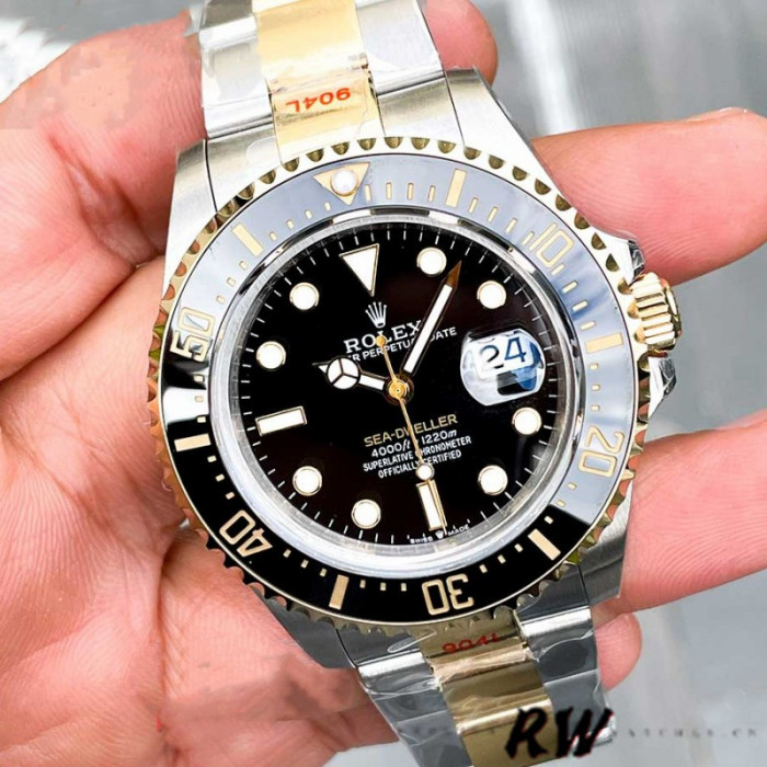 Rolex Sea-Dweller 126603 Yellow Gold Black Dial 43MM Mens Replica Watch