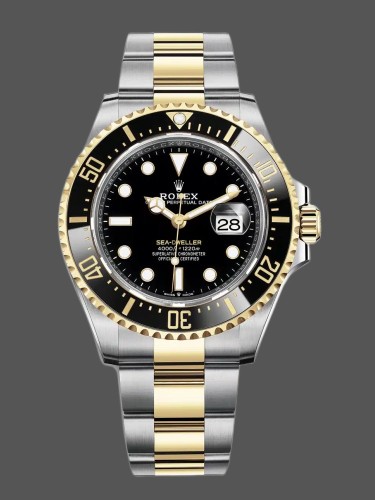 Rolex Sea-Dweller 126603 Yellow Gold Black Dial 43MM Mens Replica Watch