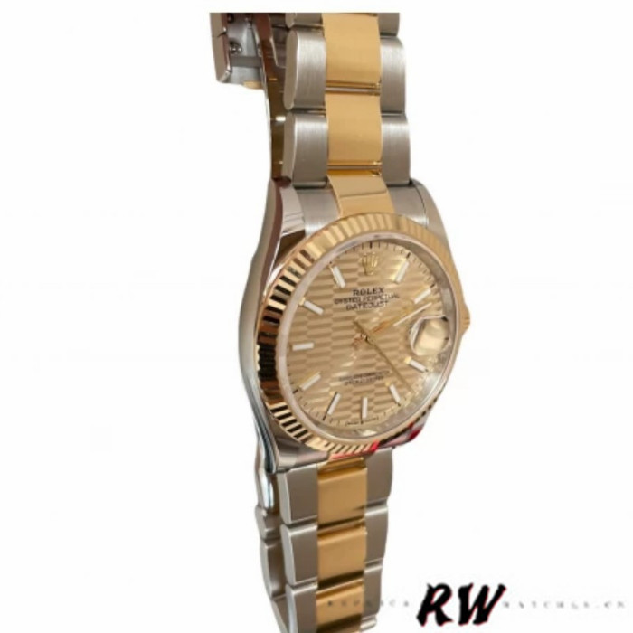 Rolex Datejust 126233 Champagne Motif dial 36MM Unisex Replica Watch