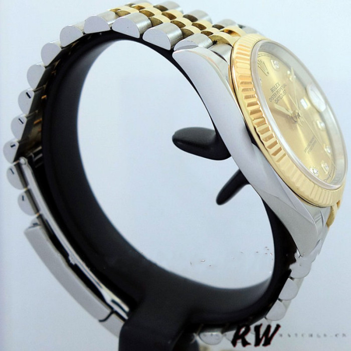 Rolex Datejust 126233 Champagne Diamond Dial Fluted Bezel 36MM Unisex Replica Watch
