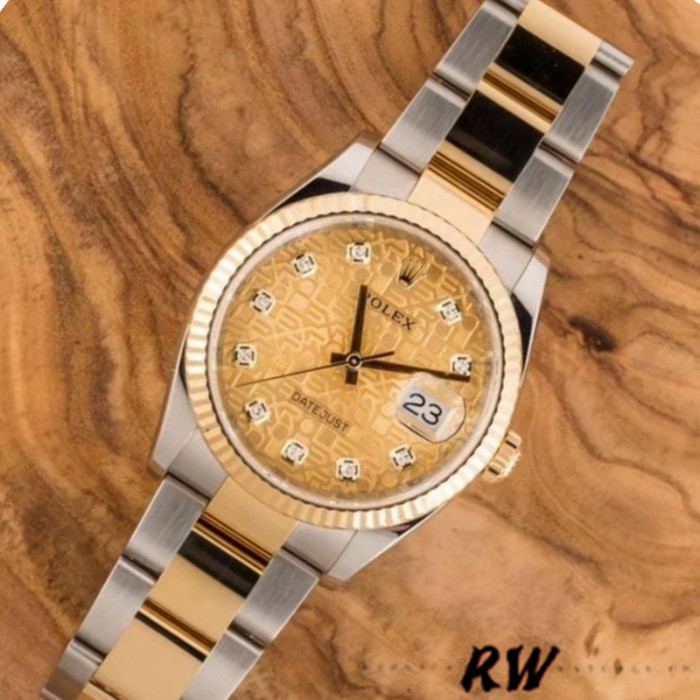 Rolex Datejust 126233 Champagne Jubilee Dial 36MM Unisex Replica Watch