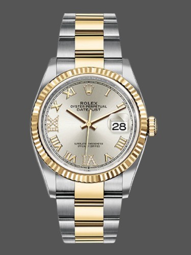 Rolex Datejust 126233 Silver Roman Numeral Dial 36MM Unisex Replica Watch