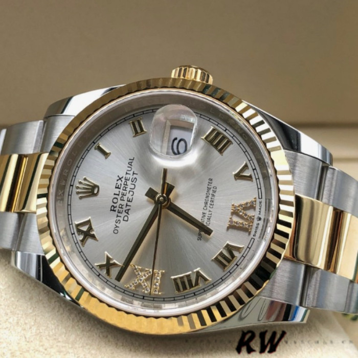 Rolex Datejust 126233 Silver Roman Numeral Dial 36MM Unisex Replica Watch
