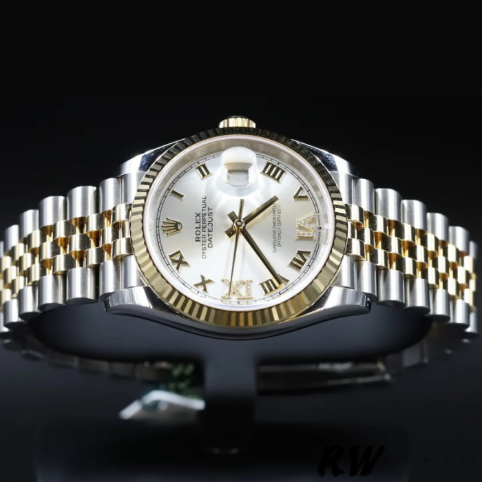 Rolex Datejust 126233 Silver Roman Numeral Dial Fluted Bezel 36MM Unisex Replica Watch
