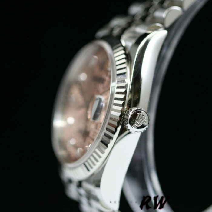 Rolex Datejust 126234 Fluted Bezel Pink Jubilee Diamond Dial 36MM Unisex Replica Watch