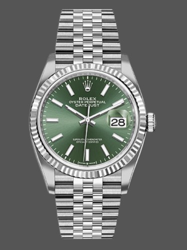 Rolex Datejust 126234 Stainless Steel Mint Green Dial 36MM Unisex Replica Watch