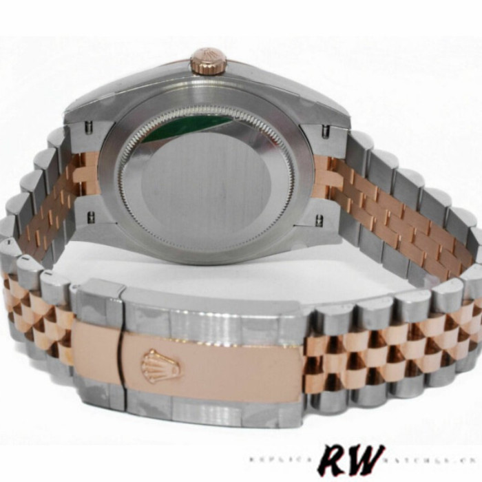 Rolex Datejust 126301 Rose Gold Sundust Index Dial 41MM Mens Replica Watch