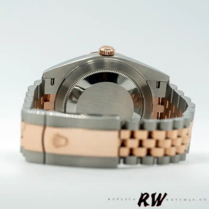 Rolex Datejust 126301 Rose Gold Silver Fluted Motif Dial 41MM Mens Replica Watch