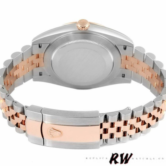 Rolex Datejust 126301 Rose Gold Slate Grey Wimbledon Dial 41MM Mens Replica Watch