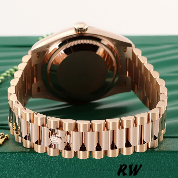 Rolex Day-Date 128235 Everose Gold Pink Rose Dial 36MM Unisex Replica Watch