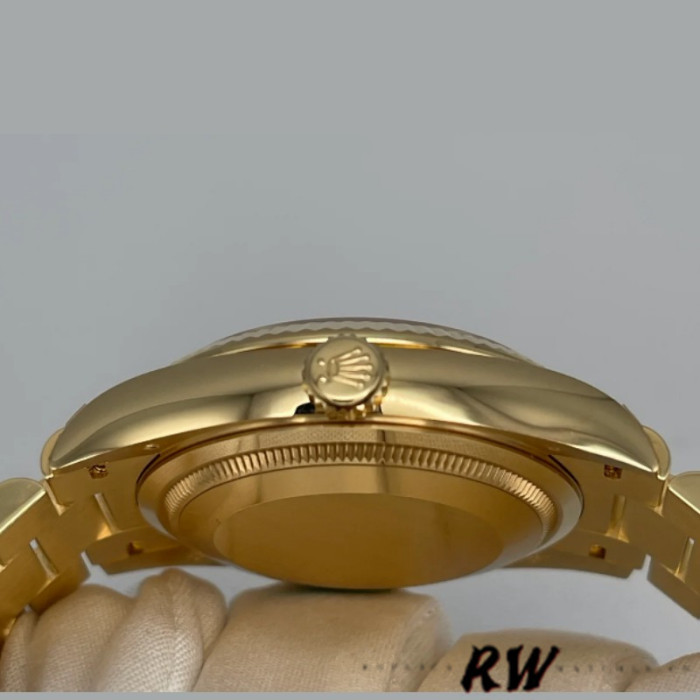 Rolex Day-Date 128238 Fluted Bezel Carnelian dial 36MM Unisex Replica Watch