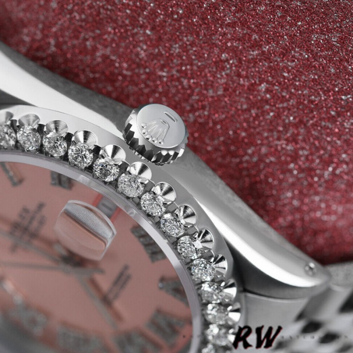 Rolex Day-Date 128349RBR Pink Opal Dial Diamond Bezel 36MM Unisex Replica Watch