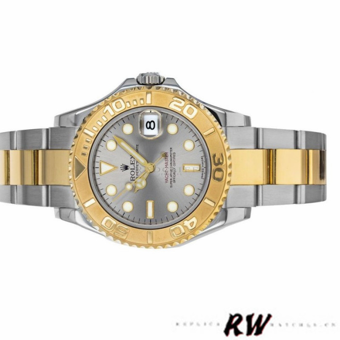 Rolex Yacht-Master 168623 Steel Yellow Gold Platinum Dial 35MM Unisex Replica Watch