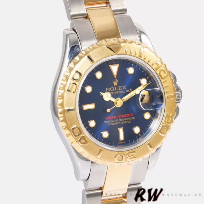 Rolex Yacht-Master 169623 Steel Yellow Gold Blue Dial 29MM Lady Replica Watch