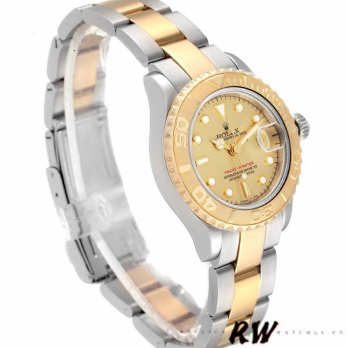 Rolex Yacht-Master 169623 Steel Yellow Gold Champagne Dial 29MM Lady Replica Watch